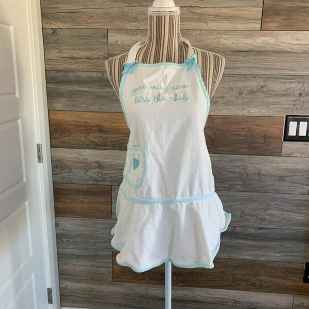 "you may now kiss the chef" Skirted Apron